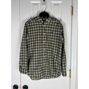 Ralph Lauren Childs Plaid Button Down Shirt L 14/16